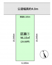 豊橋市曲尺手町、土地の間取り画像です