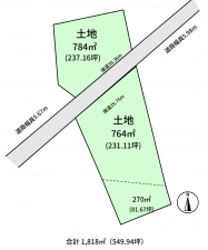 豊橋市佐藤町、土地の間取り画像です