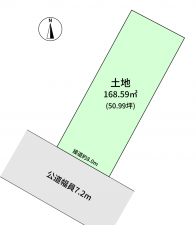 豊橋市池見町、土地の間取り画像です