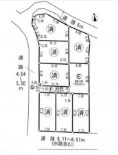 豊橋市高師本郷町、土地の間取り画像です