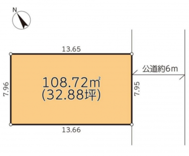 相模原市中央区横山、土地の間取り画像です