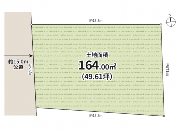 相模原市中央区千代田、土地の間取り画像です