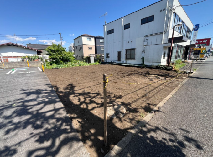 相模原市中央区千代田、土地の前面道路を含む現地写真画像です