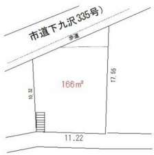 相模原市中央区下九沢、土地の間取り画像です