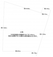 相模原市中央区上矢部、土地の間取り画像です