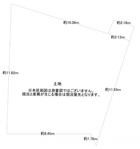 相模原市中央区上矢部、土地の間取り画像です