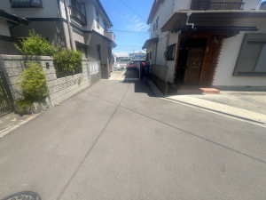 相模原市中央区横山台、土地の前面道路を含む現地写真画像です