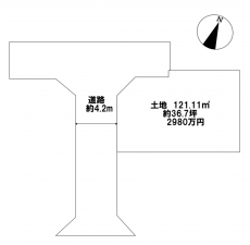 相模原市中央区横山台、土地の間取り画像です
