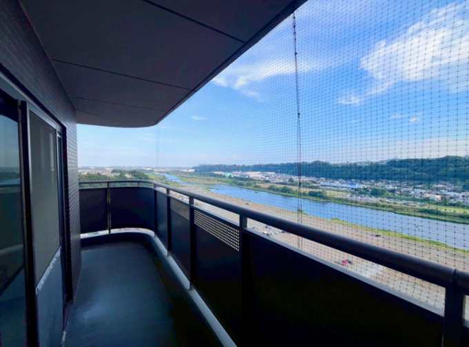 相模原市中央区水郷田名、中古マンションのバルコニー画像です
