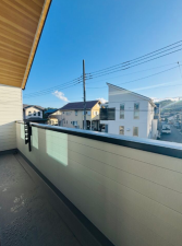 相模原市中央区水郷田名、新築一戸建てのバルコニー画像です