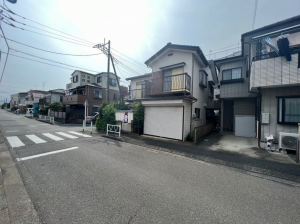 相模原市中央区並木、土地の前面道路を含む現地写真画像です