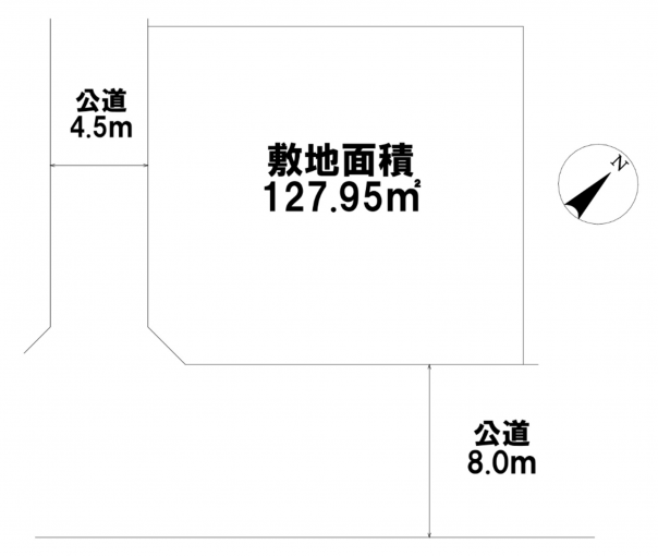 相模原市中央区並木、土地の間取り画像です