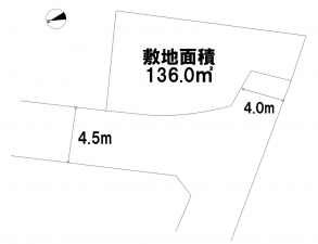 相模原市緑区青山、土地の間取り画像です