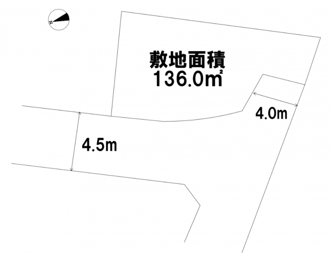 相模原市緑区青山、土地の間取り画像です
