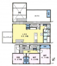 相模原市中央区並木、新築一戸建ての間取り画像です