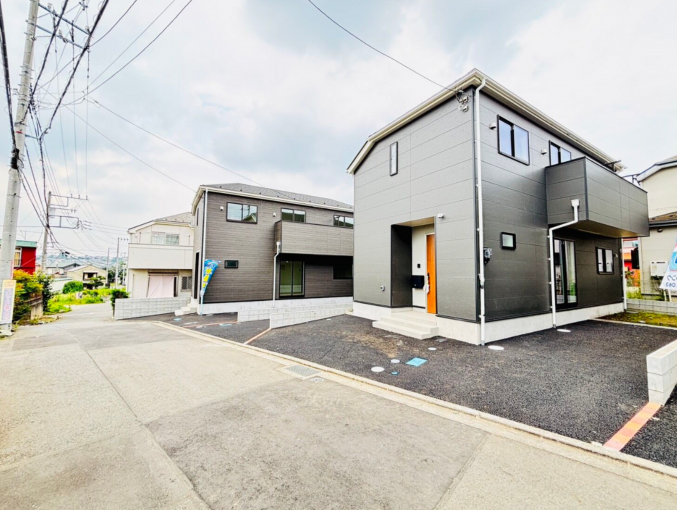 相模原市中央区上矢部、新築一戸建ての外観画像です