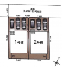 相模原市中央区光が丘、新築一戸建ての画像です