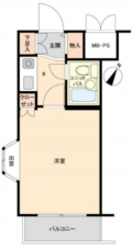 相模原市中央区相模原、中古マンションの間取り画像です