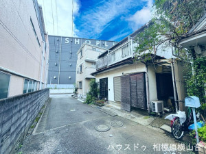 相模原市中央区田名、土地の前面道路を含む現地写真画像です