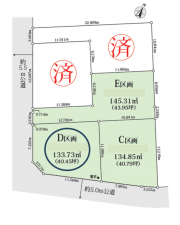 相模原市中央区東淵野辺、土地の間取り画像です