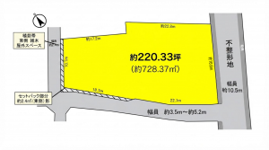 彦根市河原、土地の間取り画像です