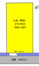 彦根市稲部町、土地の間取り画像です