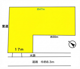 彦根市稲部町、土地の間取り画像です