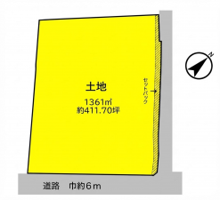 彦根市肥田町、土地の間取り画像です