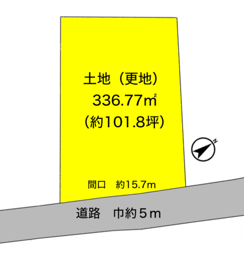 彦根市大堀町、土地の間取り画像です