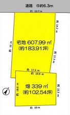 彦根市八坂町、土地の間取り画像です