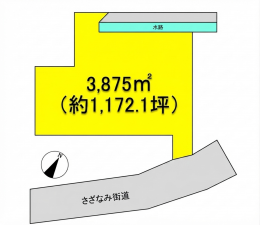 彦根市須越町、土地の間取り画像です