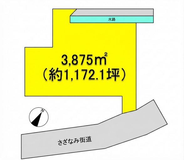 彦根市須越町、土地の間取り画像です