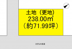 彦根市八坂町、土地の間取り画像です