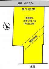 彦根市高宮町、土地の間取り画像です