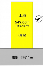 彦根市日夏町、土地の間取り画像です