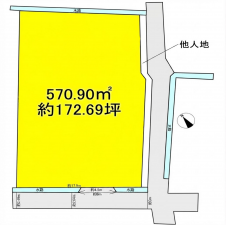 彦根市日夏町、土地の間取り画像です