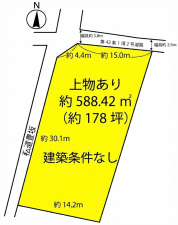 彦根市芹川町、土地の間取り画像です