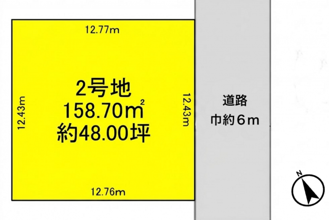 彦根市大藪町、土地の間取り画像です