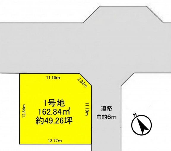 彦根市大藪町、土地の間取り画像です