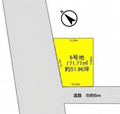 彦根市川瀬馬場町、土地の間取り画像です