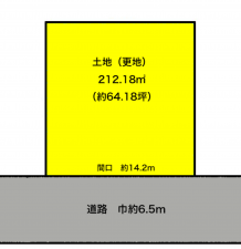彦根市八坂町、土地の間取り画像です