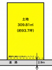 彦根市高宮町、土地の間取り画像です