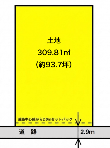 彦根市高宮町、土地の間取り画像です