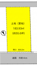 彦根市後三条町、土地の間取り画像です