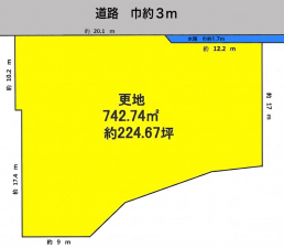 彦根市宇尾町、土地の間取り画像です