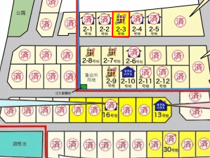 彦根市南川瀬町、土地の間取り画像です