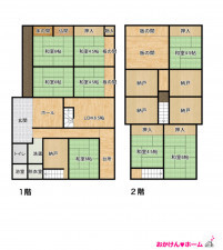 彦根市清崎町、土地の間取り画像です