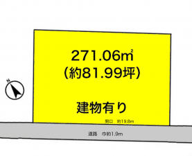 彦根市河原、土地の間取り画像です