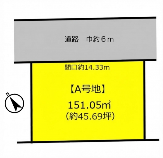 彦根市彦富町、土地の間取り画像です
