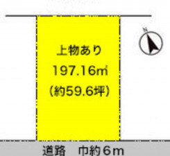 彦根市宇尾町、土地の間取り画像です